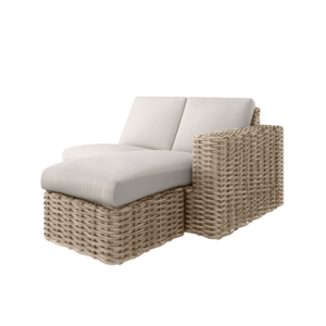 Mia Left Arm Loveseat Section + Ottoman