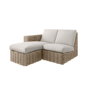 Mia Right Loveseat Section + Ottoman
