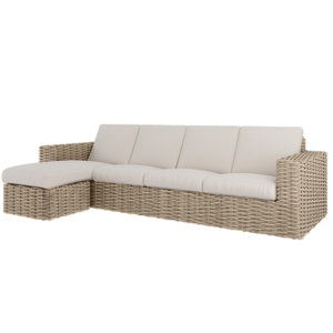 Mia Mia Sofa + Ottoman with Chaise Cushion