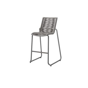 Cabana Armless Barstool Fog Graphite