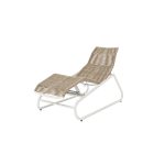 Cabana Comfort Chaise Lounge Barley Bone   Reclined
