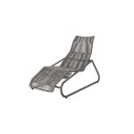 Cabana Comfort Chaise Lounge Fog Graphite Up