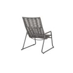 Cabana High Back Club Chair Fog Graphite   Back