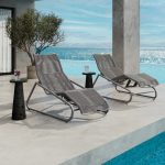 Cabana Comfort Chaises Fog Graphite