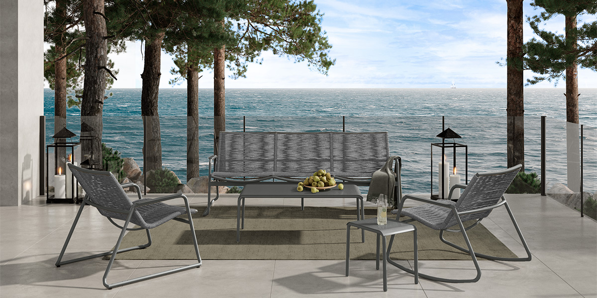 Cabana Seating Fog Graphite