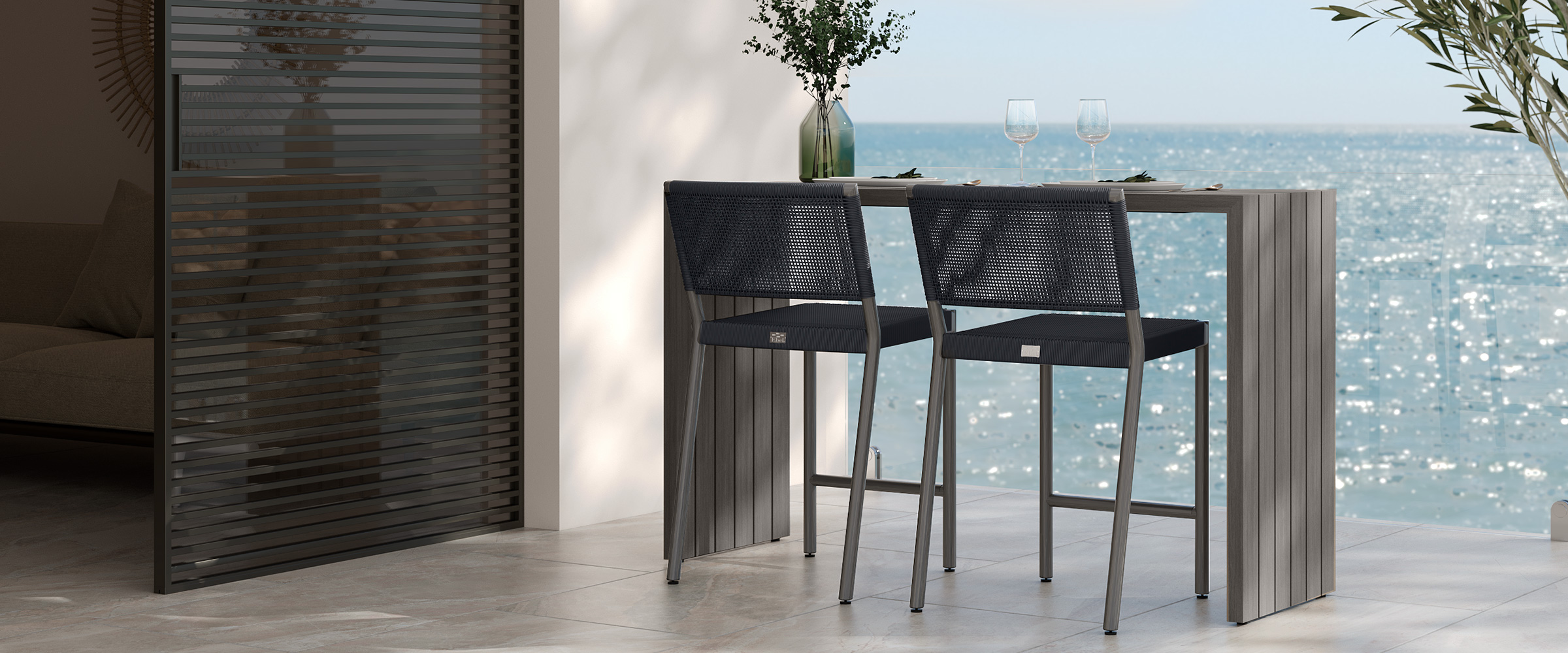 Orleans-Counter-Stools-Coal-Smoke-Bari-Counter-Table-Smoke.jpg Orleans Counter Stools + Bari Console Table