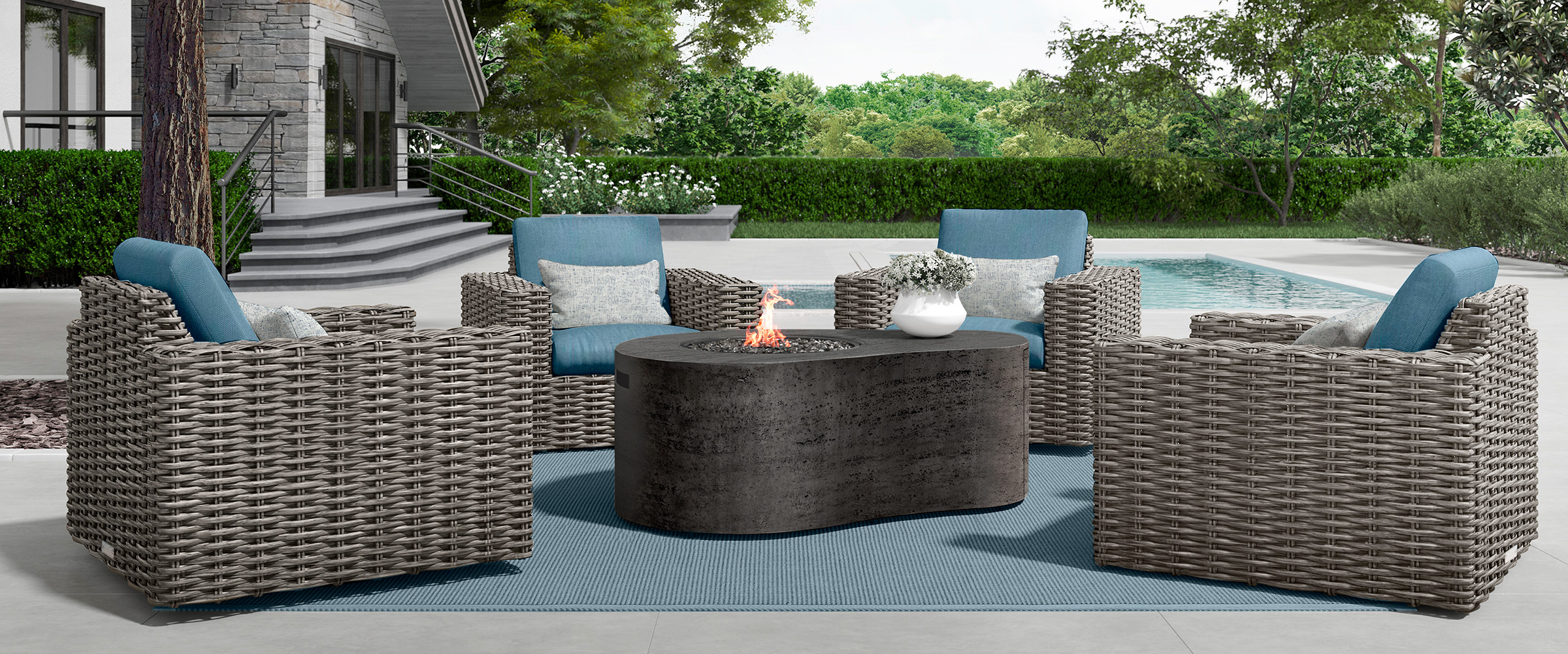 Mia Chat + Tahoe Fire Pit