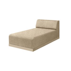 Grande Armless Chaise Section Barley Flax