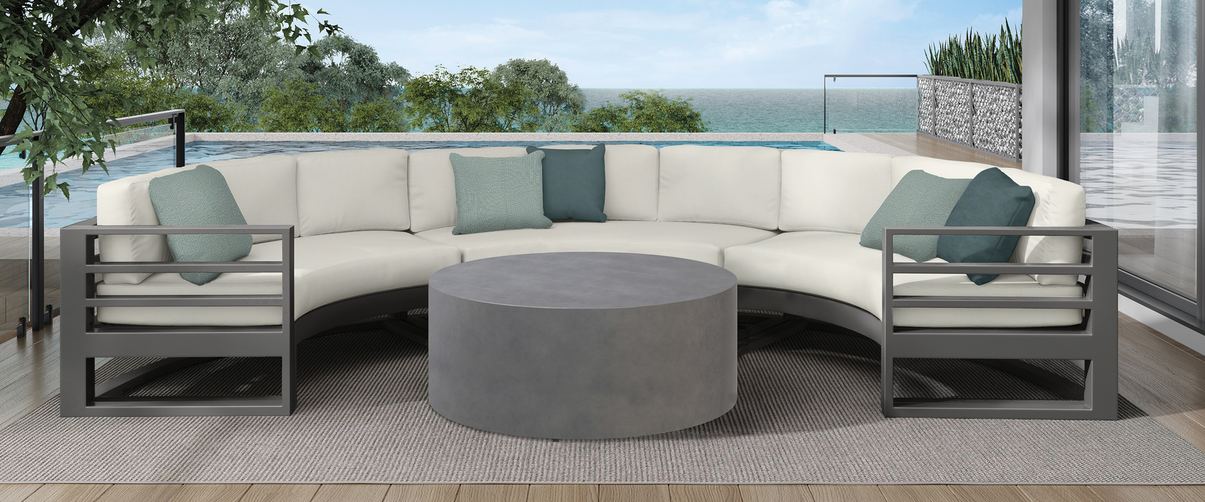 Palermo Curved Sofas + Bellino Chat