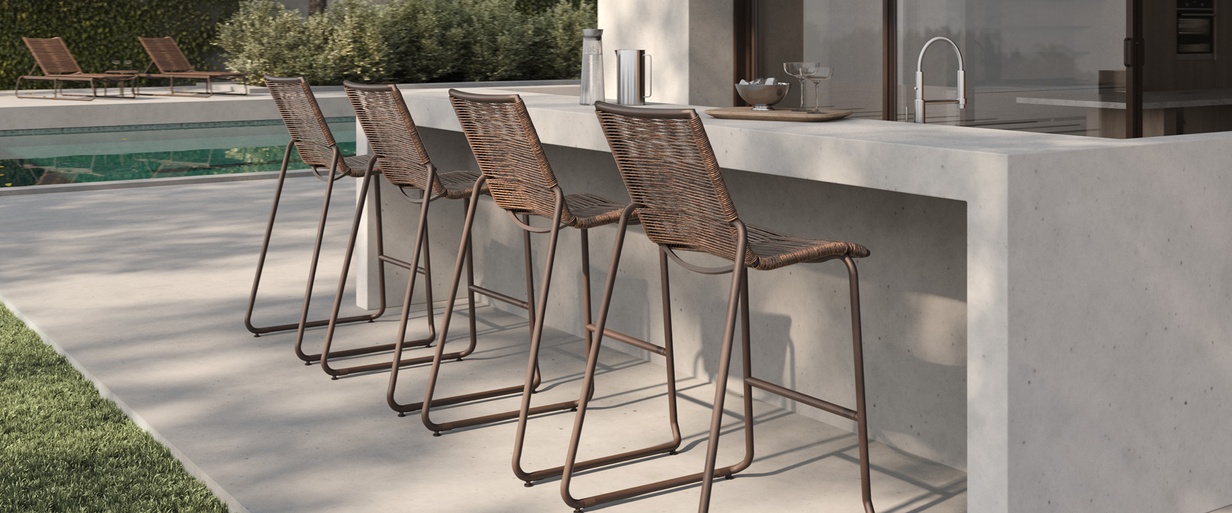 Cabana Barstools Hazel Cocoa