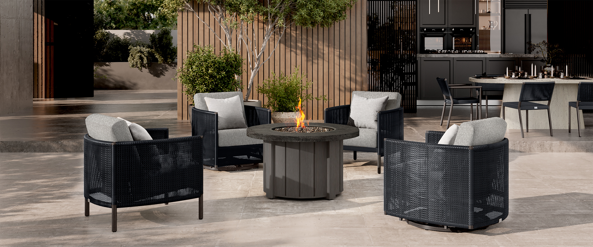 Orleans Chat Coal-Smoke + Trevi Smoke-Pompano Slate
