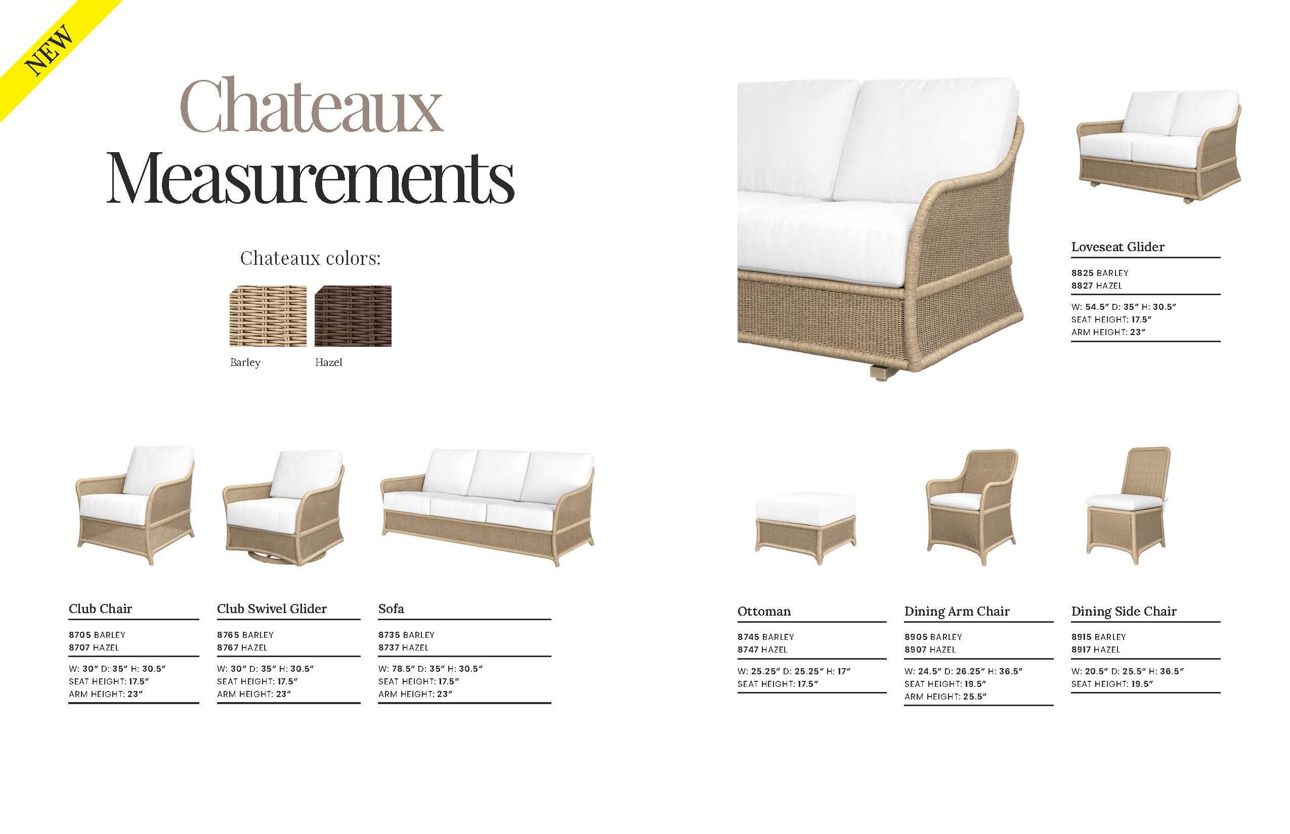 Chateaux Specs